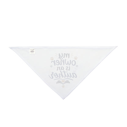 Pet Bandana — "my owner is an author" Teddy Bear Valentine Dog & Cat Bandana