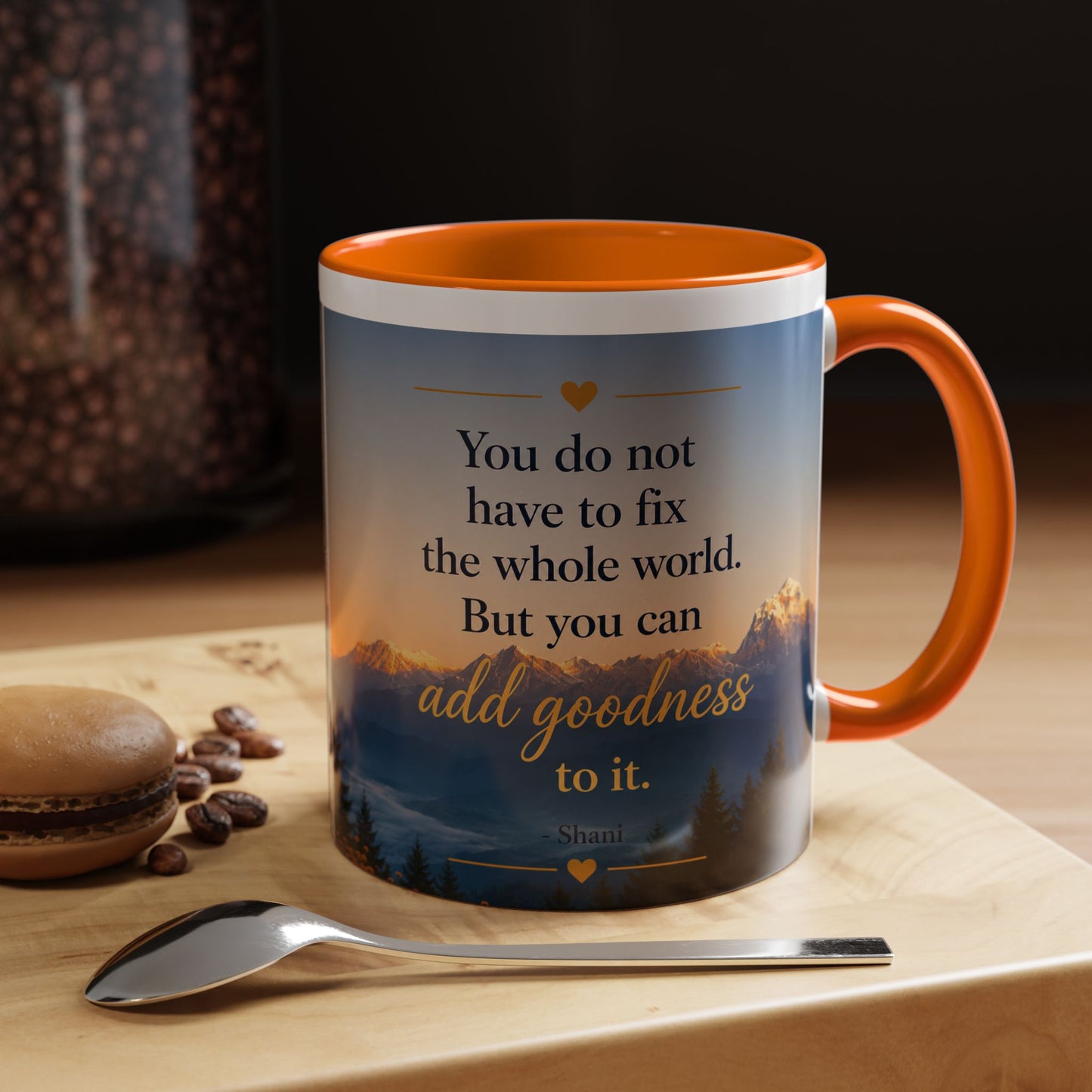 Mountain Sunrise Accent Coffee Mug (11, 15oz)