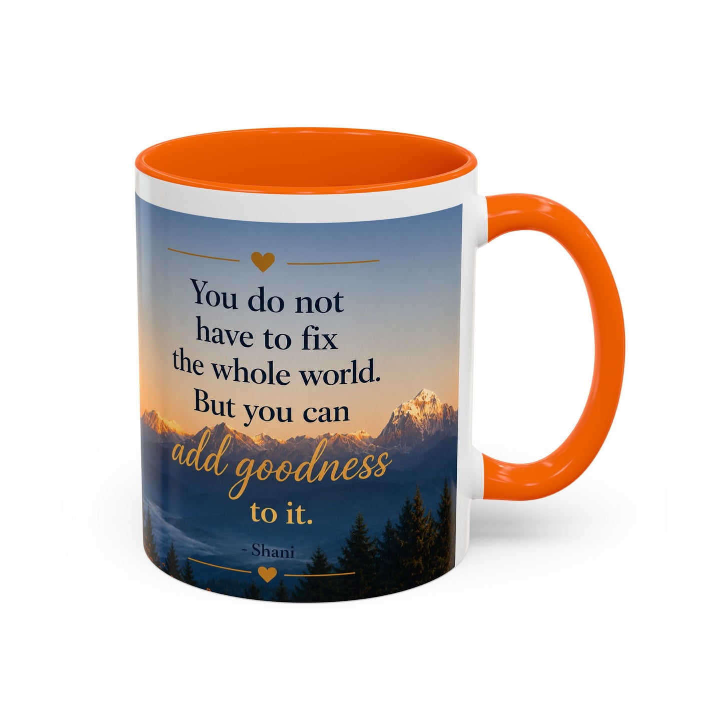 Mountain Sunrise Accent Coffee Mug (11, 15oz)