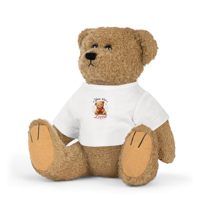 Teddy Bear — 'You Are Loved' Plush with Tee, Cute Gift for Kids & Valentine's