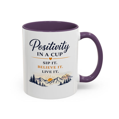 Positivity Accent Coffee Mug - Positivity in a Cup