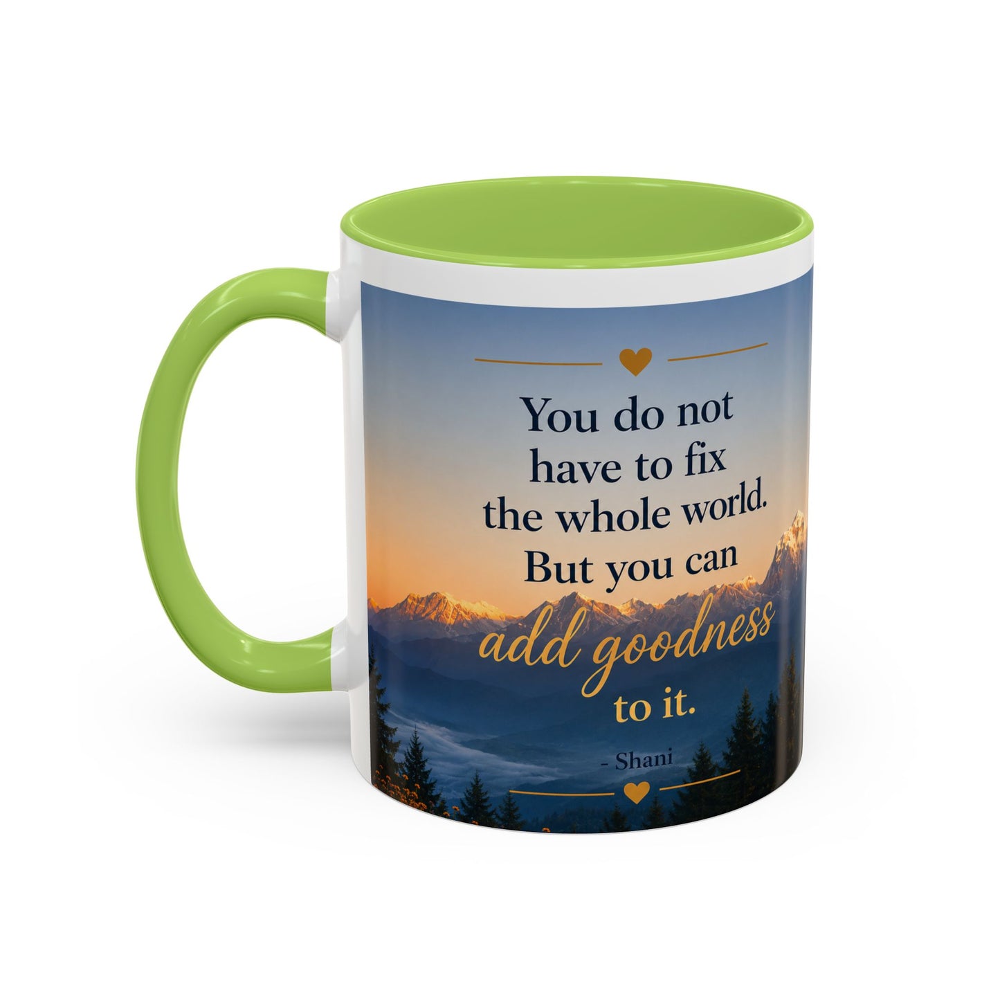 Mountain Sunrise Accent Coffee Mug (11, 15oz)