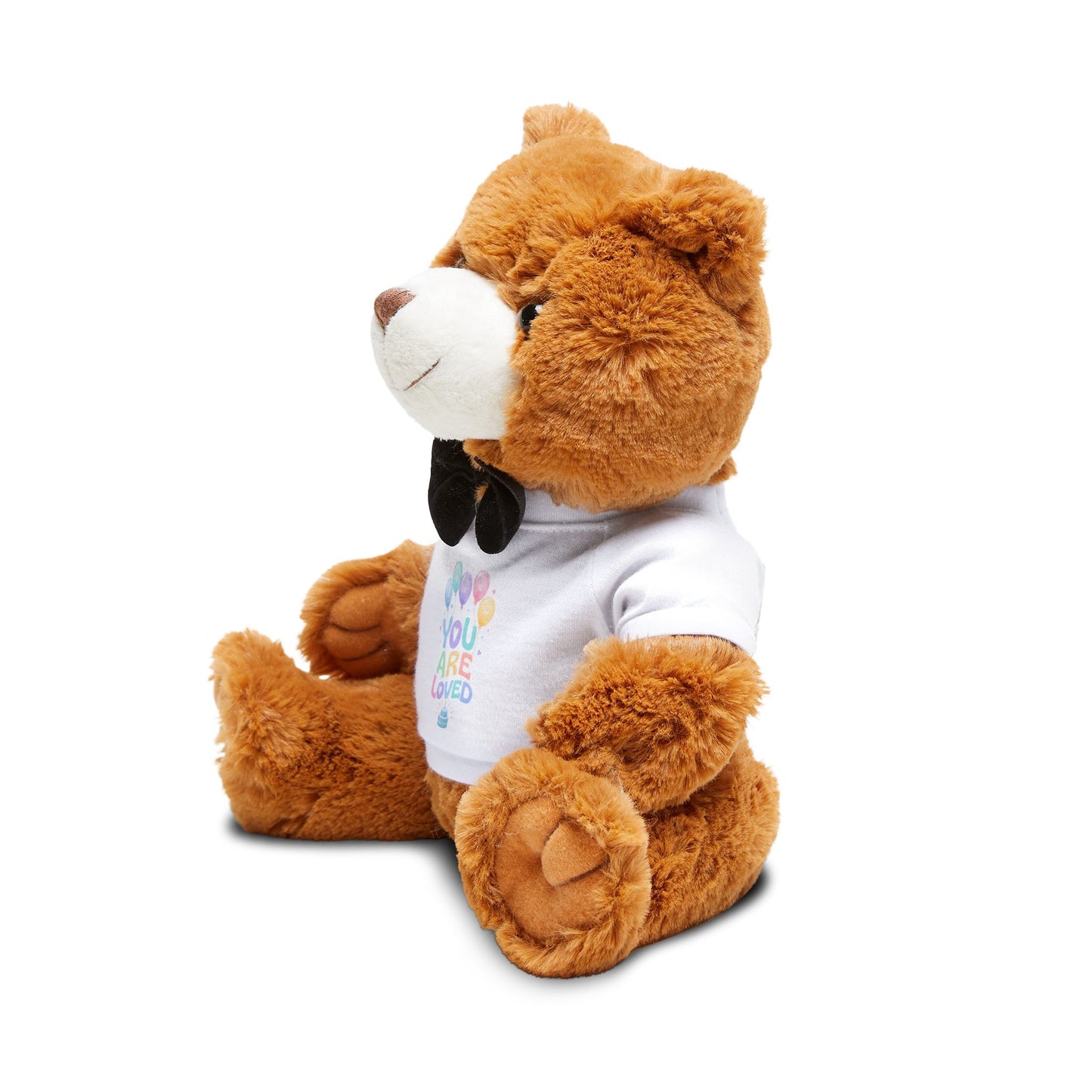 You Are Loved Teddy Bear Plush with T-Shirt — Cute Gift for Kids & Valentine’s