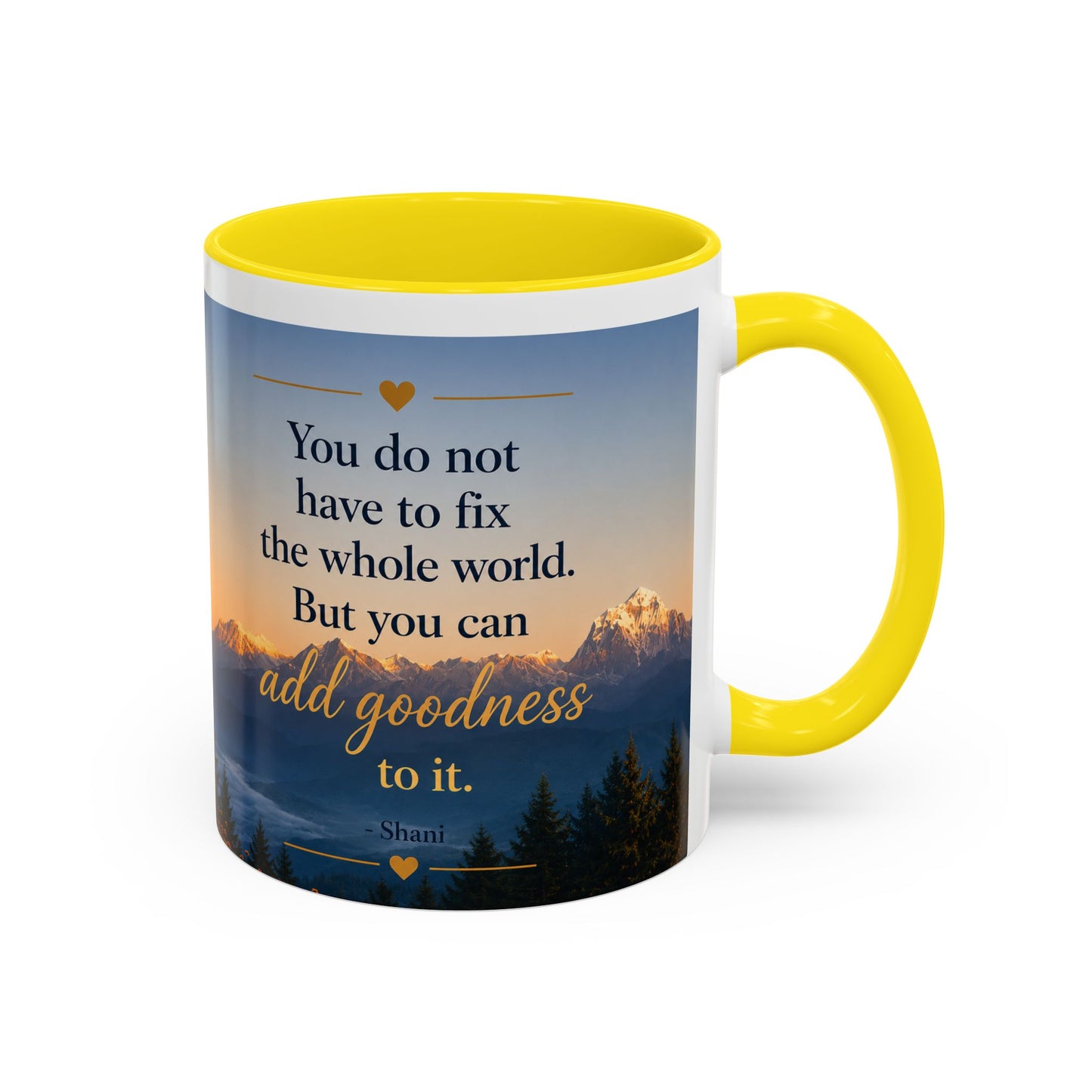 Mountain Sunrise Accent Coffee Mug (11, 15oz)