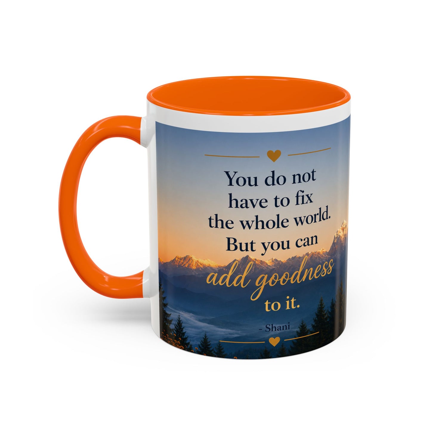 Mountain Sunrise Accent Coffee Mug (11, 15oz)