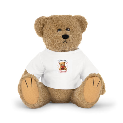Teddy Bear — 'You Are Loved' Plush with Tee, Cute Gift for Kids & Valentine's