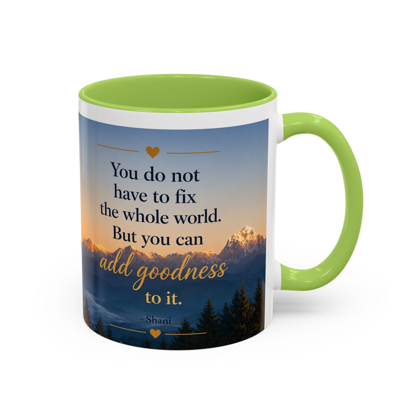 Mountain Sunrise Accent Coffee Mug (11, 15oz)