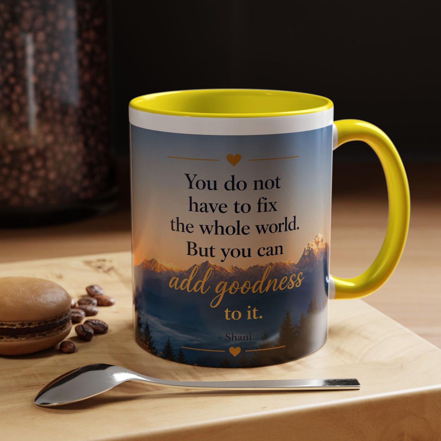 Mountain Sunrise Accent Coffee Mug (11, 15oz)