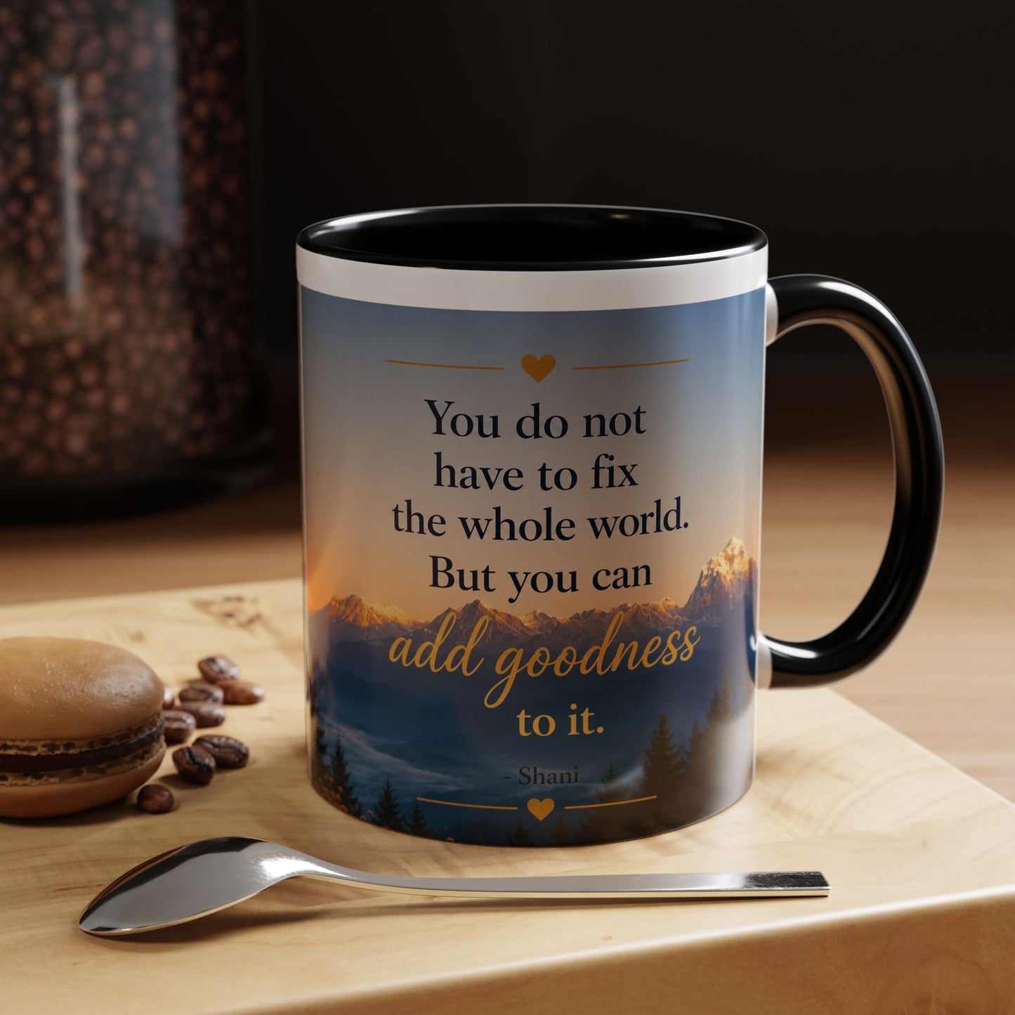 Mountain Sunrise Accent Coffee Mug (11, 15oz)