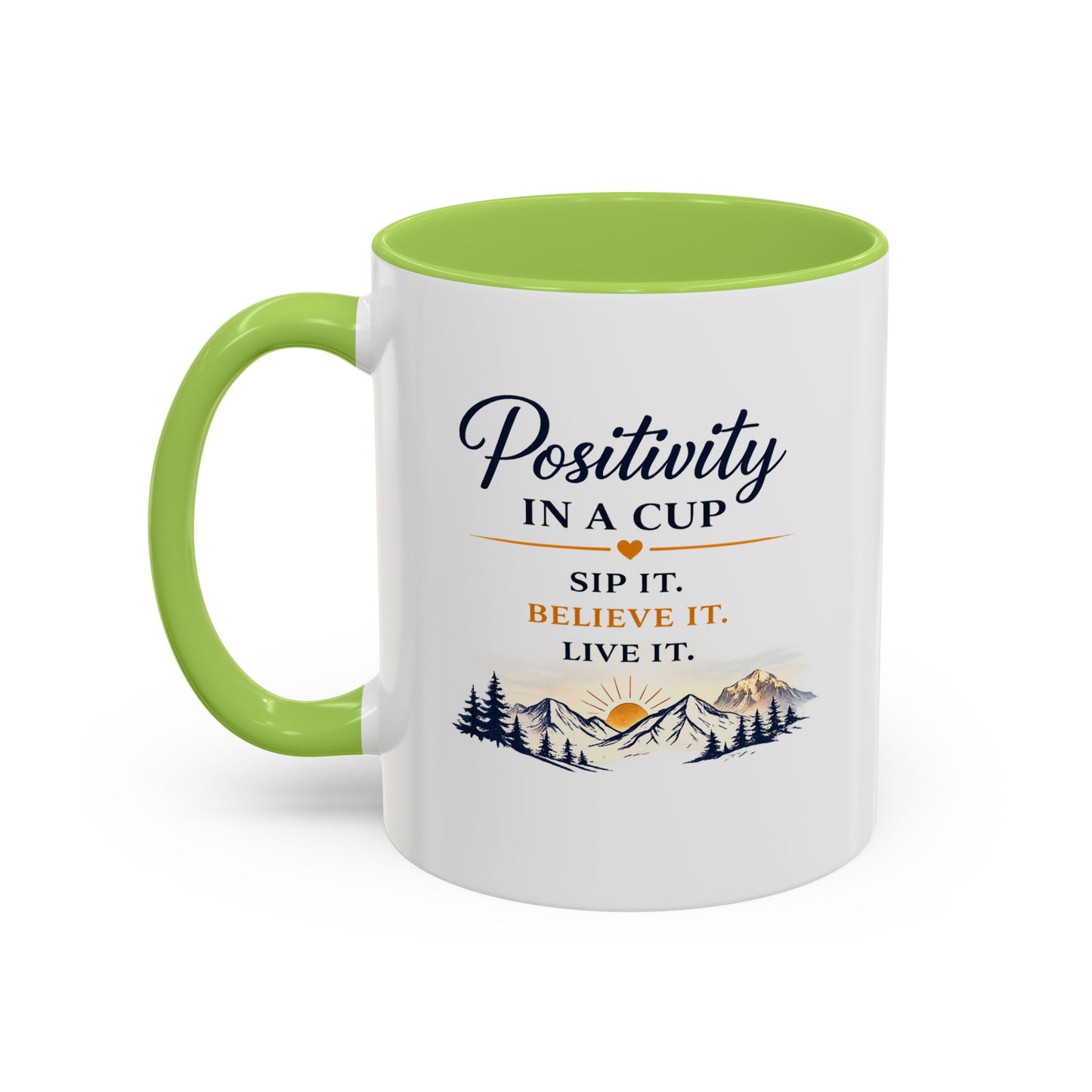 Positivity Accent Coffee Mug - Positivity in a Cup