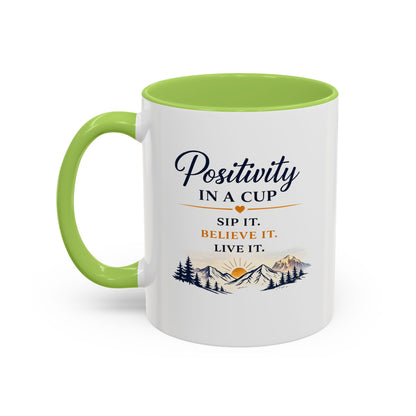 Positivity Accent Coffee Mug - Positivity in a Cup