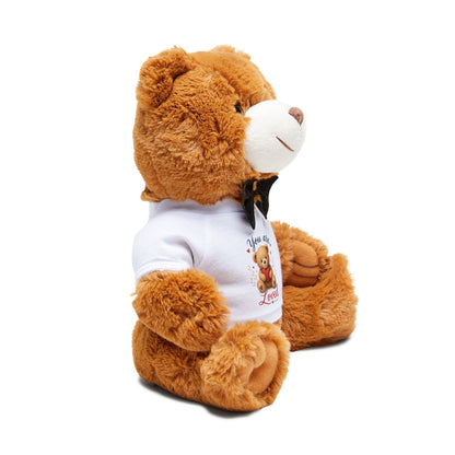 You Are Loved Teddy Bear Plush with T-Shirt (Red)