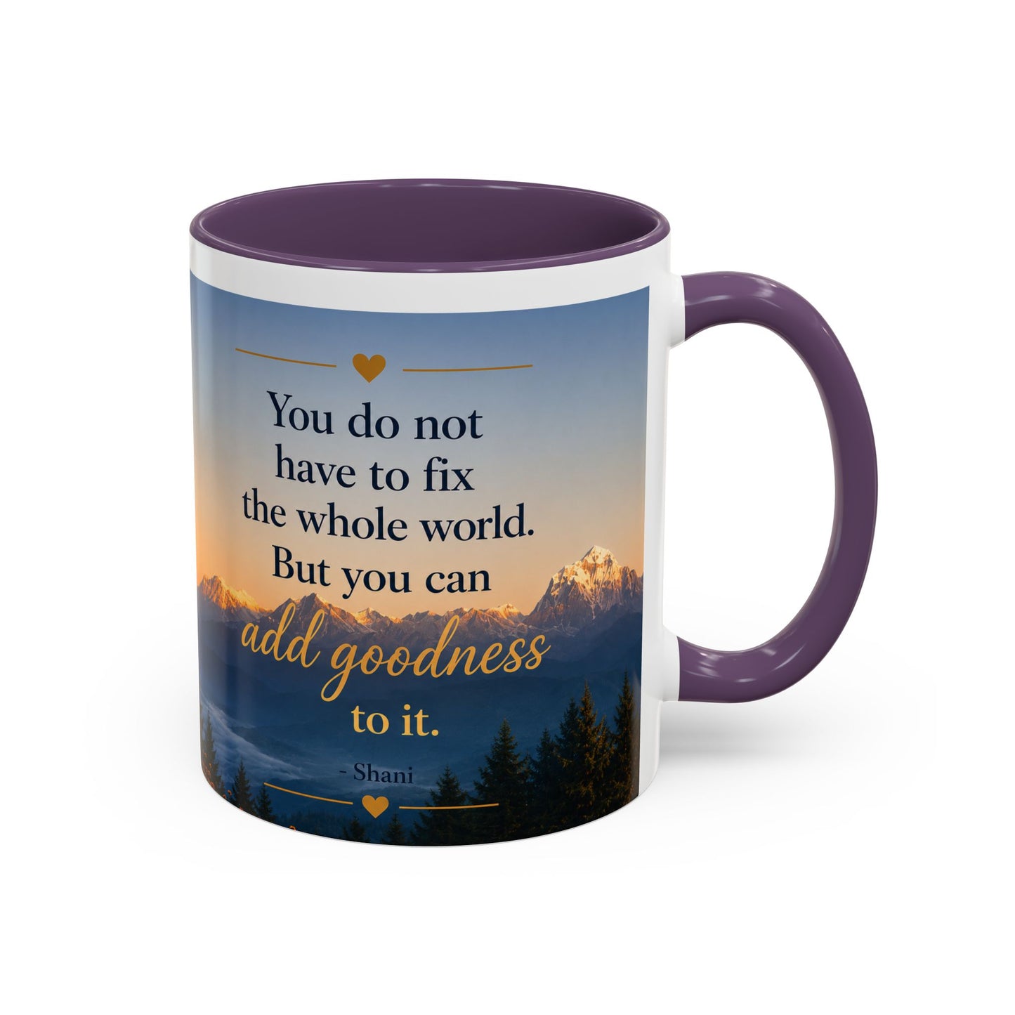 Mountain Sunrise Accent Coffee Mug (11, 15oz)