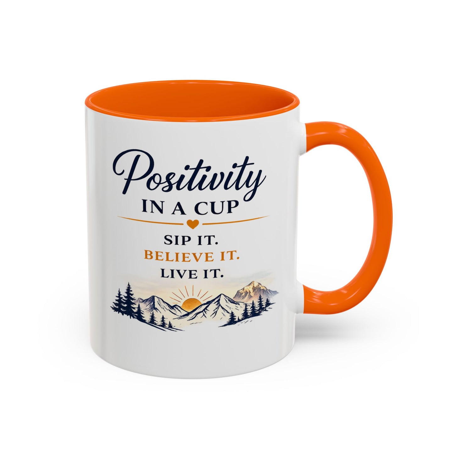 Positivity Accent Coffee Mug - Positivity in a Cup