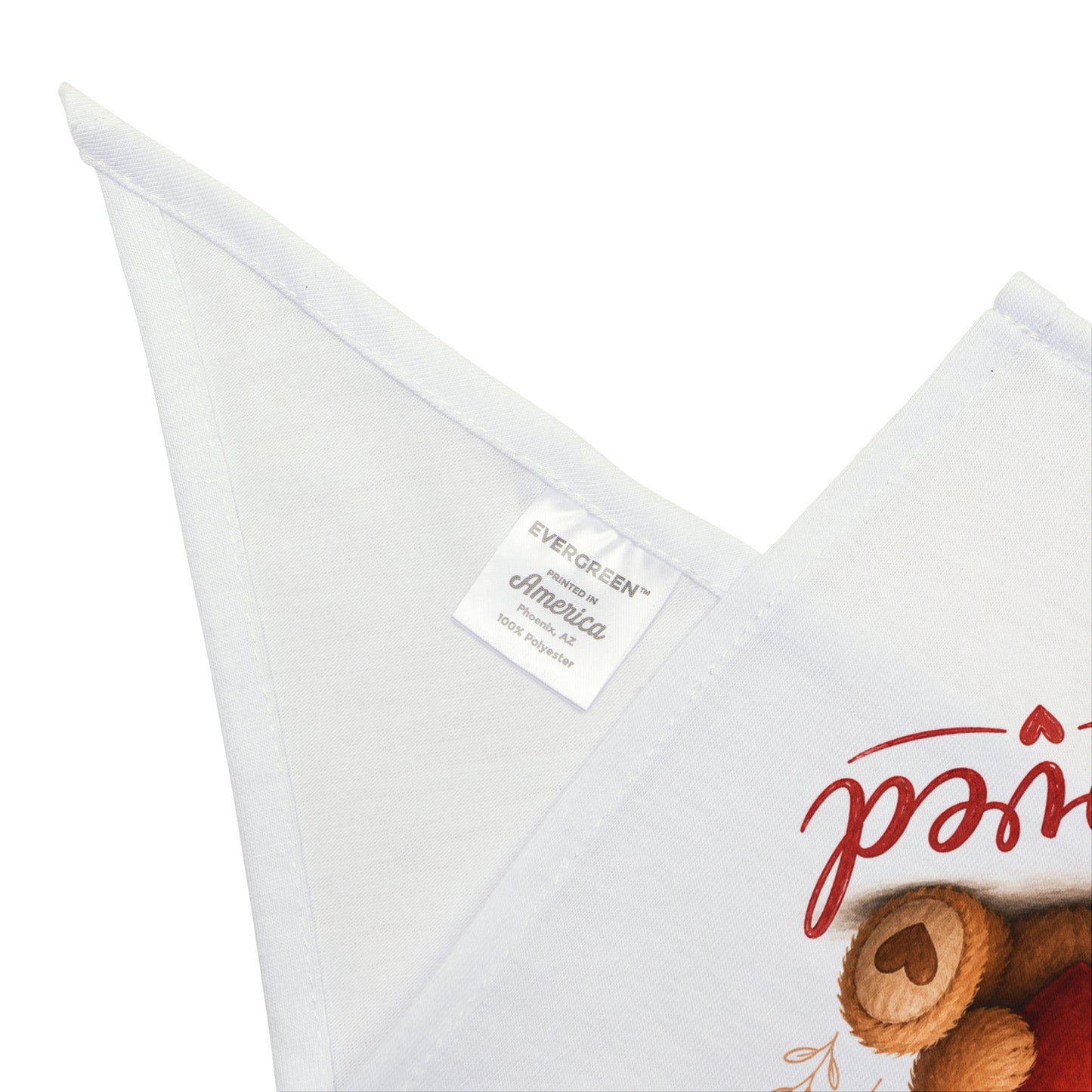 Pet Bandana — "You Are Loved" Teddy Bear Valentine Dog & Cat Bandana