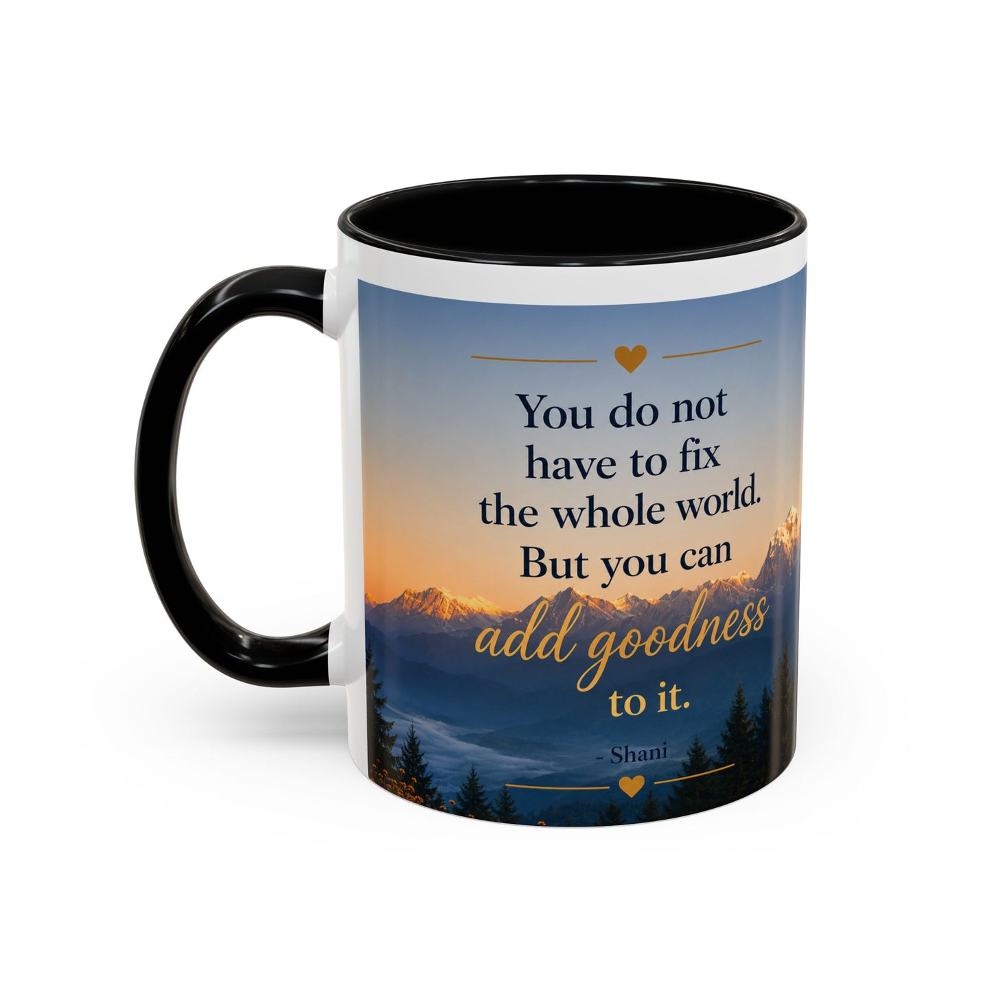 Mountain Sunrise Accent Coffee Mug (11, 15oz)