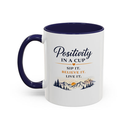 Positivity Accent Coffee Mug - Positivity in a Cup