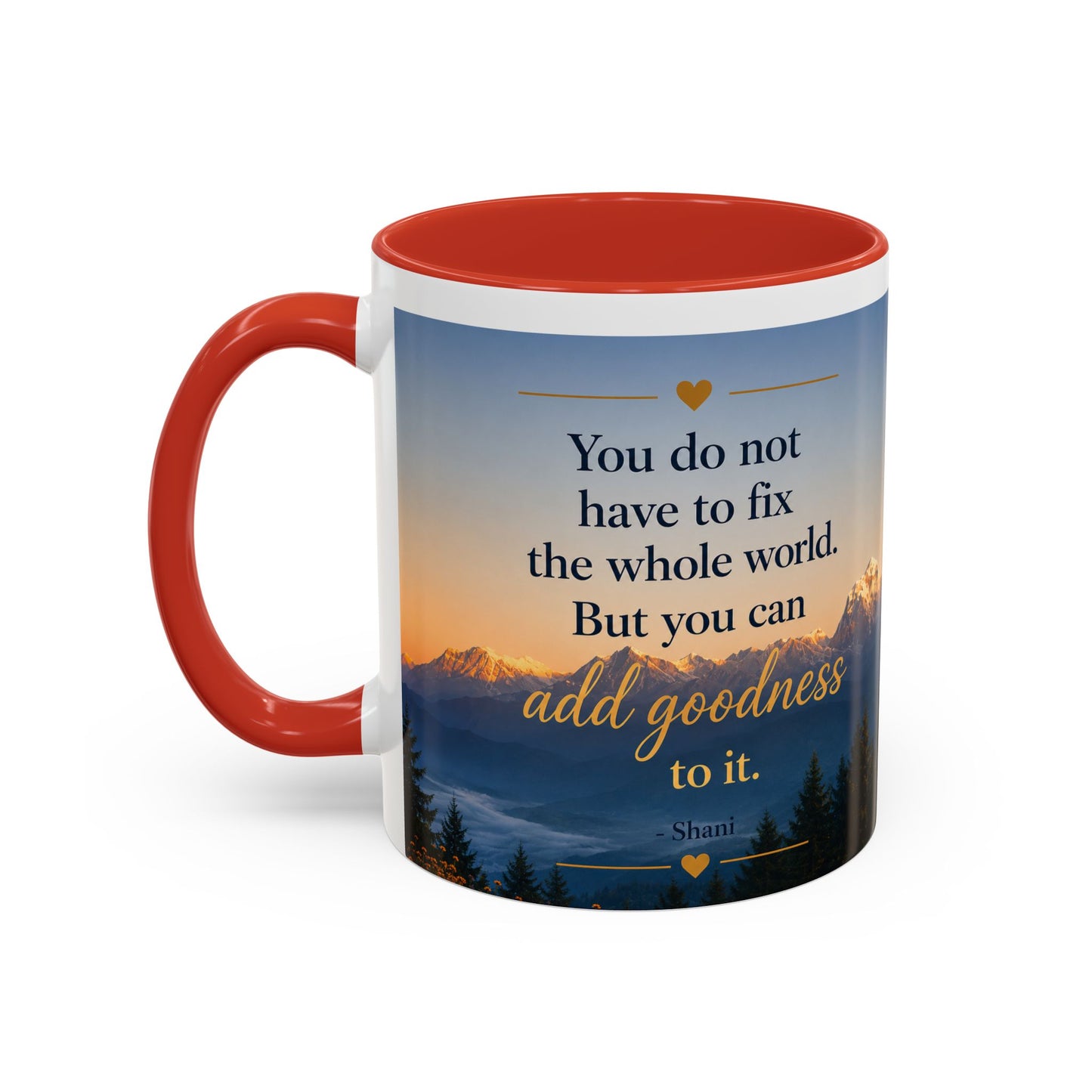 Mountain Sunrise Accent Coffee Mug (11, 15oz)