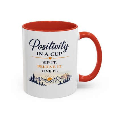 Positivity Accent Coffee Mug - Positivity in a Cup