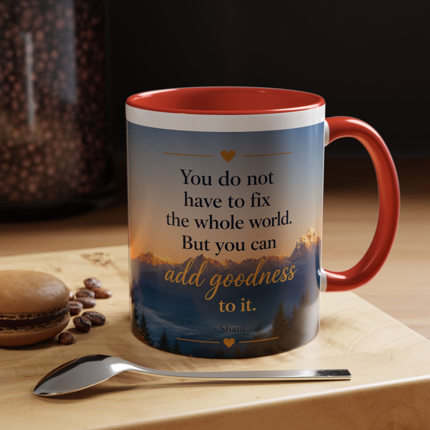 Mountain Sunrise Accent Coffee Mug (11, 15oz)