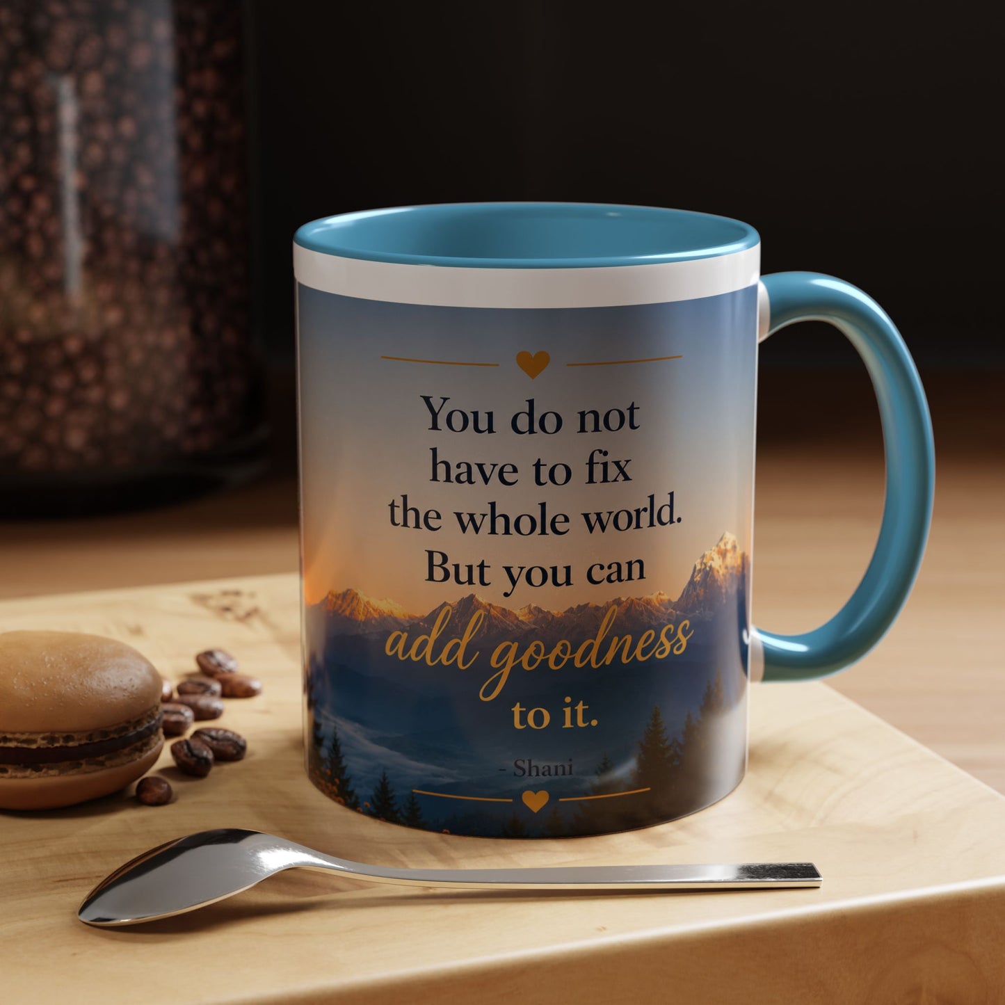 Mountain Sunrise Accent Coffee Mug (11, 15oz)