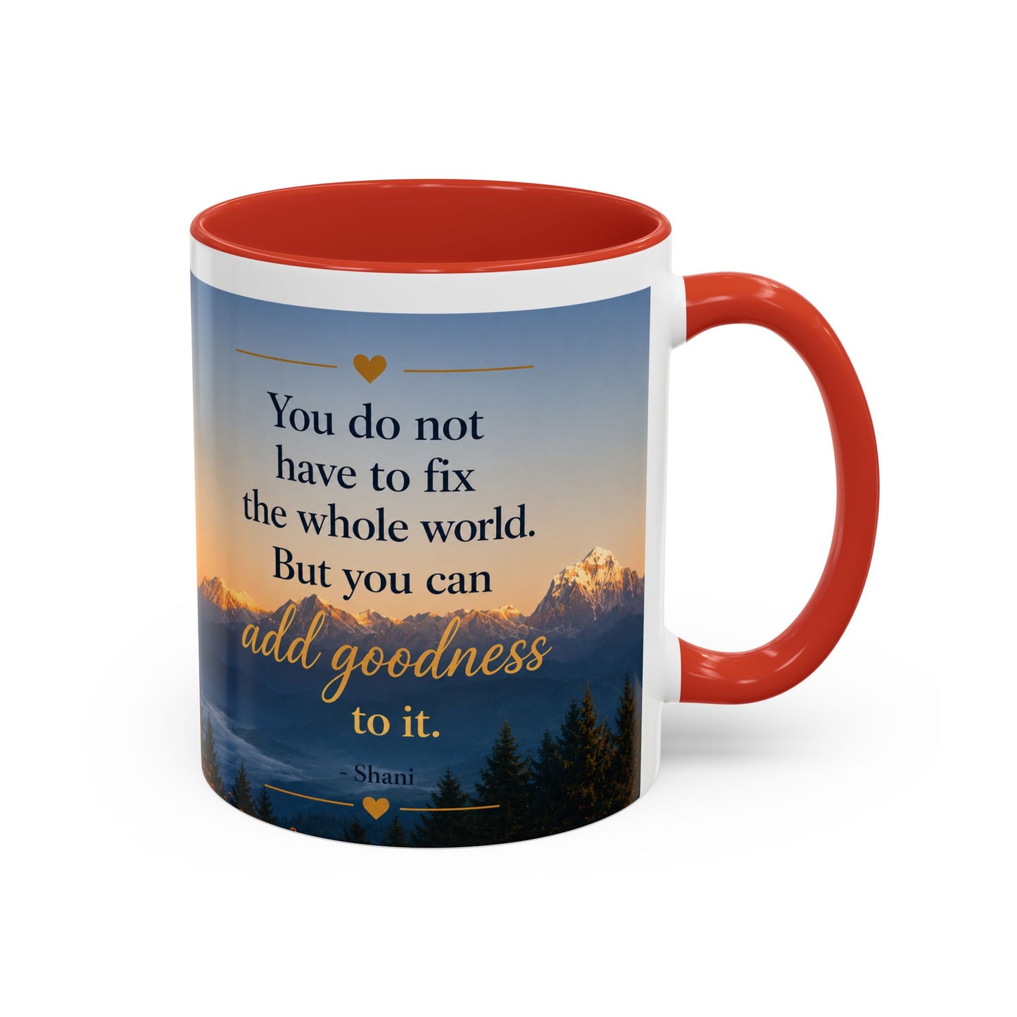 Mountain Sunrise Accent Coffee Mug (11, 15oz)